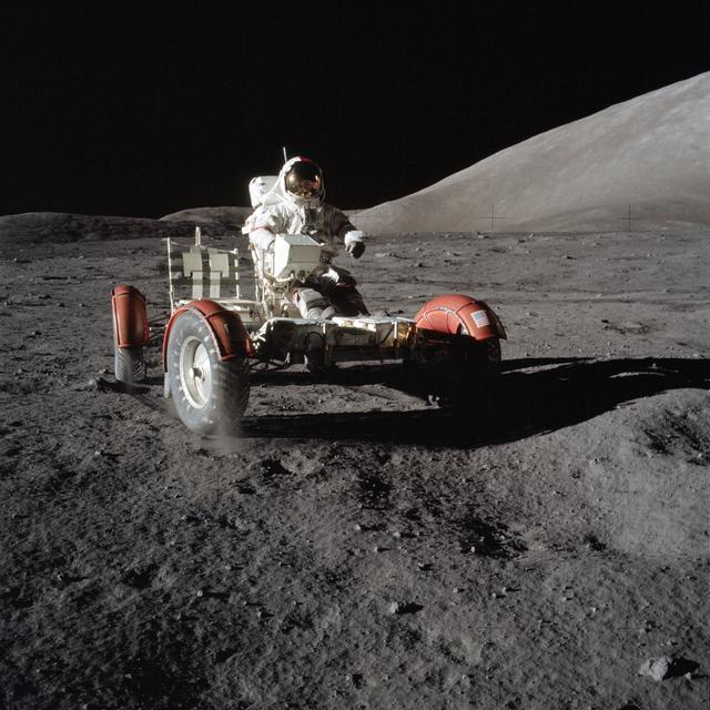 Gene Cernan and the lunar rover