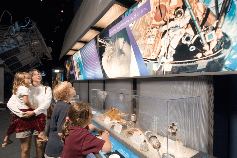 Explore the wonders of innovation through the history of human space flight and walk among the largest collection of space artifacts in the southwestern United States. Photo courtesy of Space Center Houston.