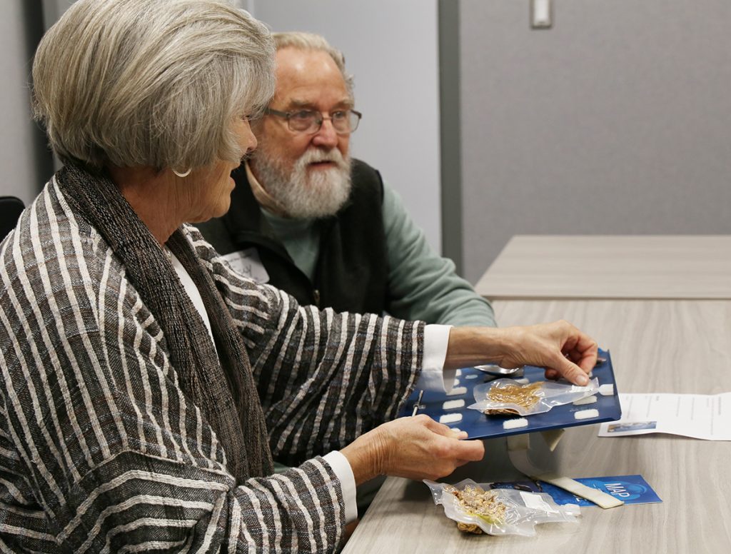 Visitors explore space food at One Small Step Together event